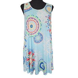 VOLL Sleeveless Bouncy Swing Summer Mini Dress WITH Pockets, Size 6